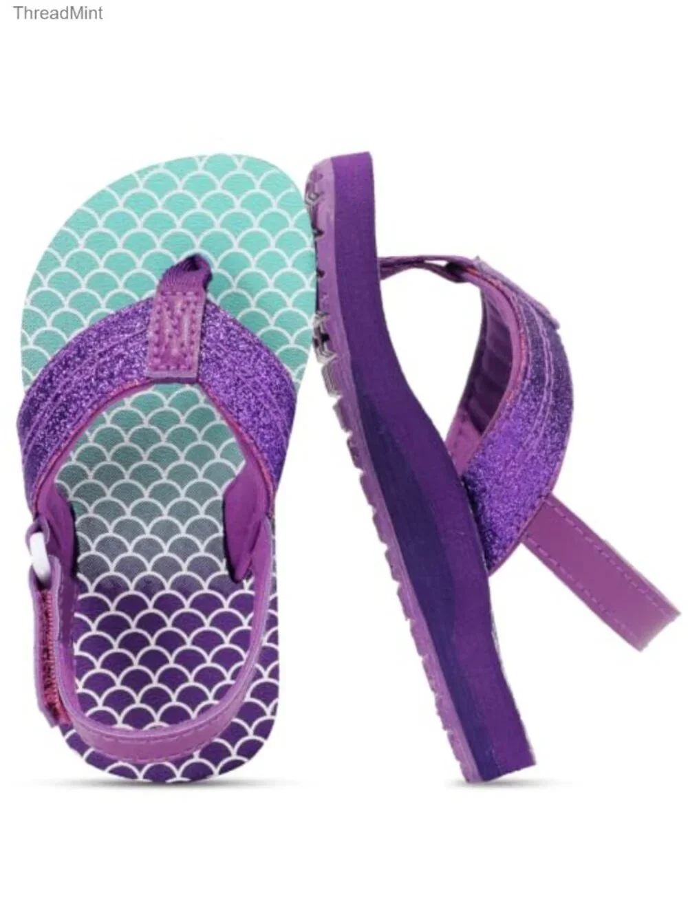Kids Toddler Flip Flops Adjustable Back Strap Sandals Non-Slip EVA TPR